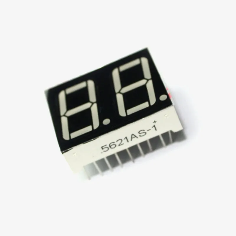 0.56 Inch 2 Digit 7-Segment LED Display CC - 18 Pin