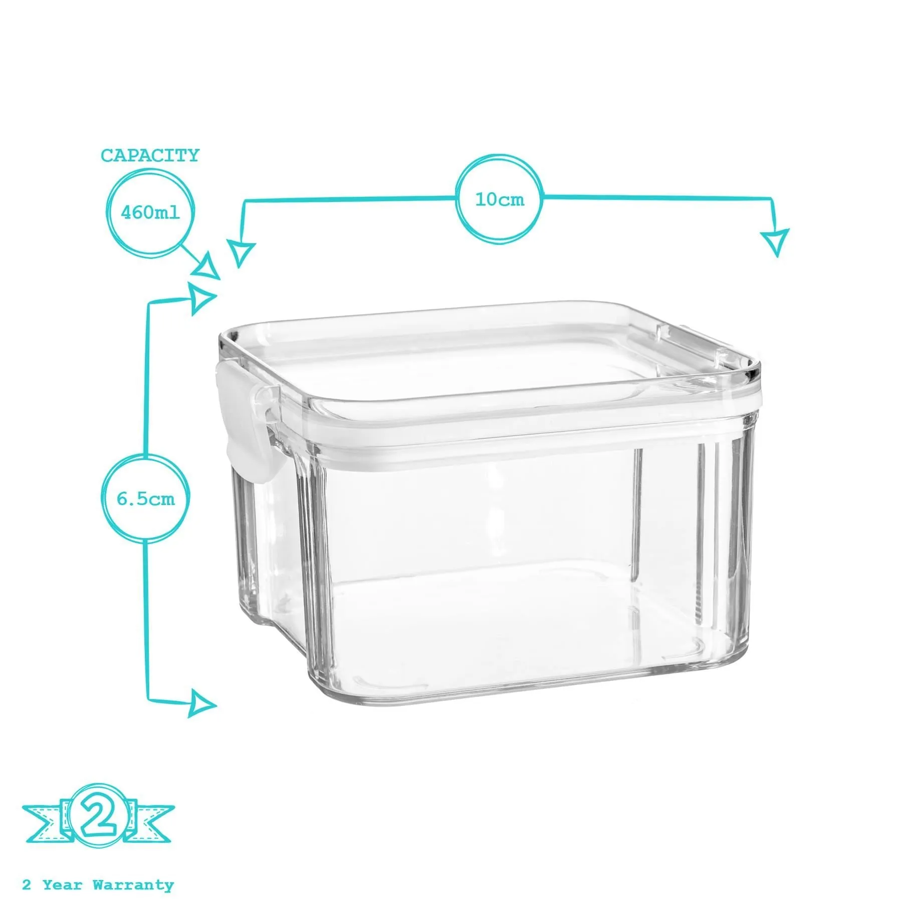 460ml Plastic Food Storage Container - By Argon Tableware