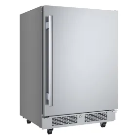 Avallon AFR242SSODRH 24" Wide 5.66 Cu. Ft. Built-In Compact Outdoor Refrigerator in Stainless Steel