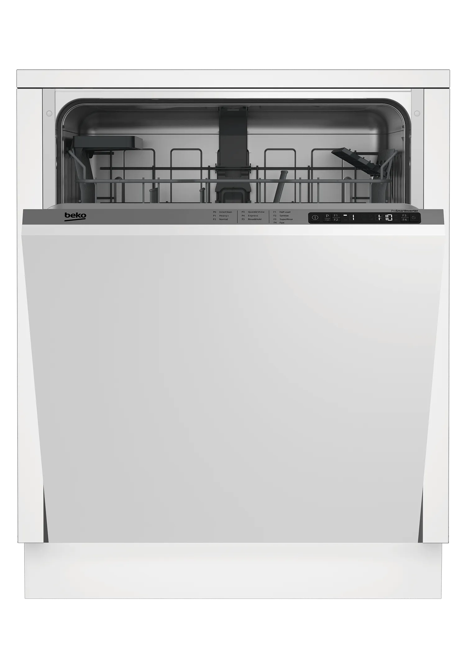 Beko DIN25401 Full Size Dishwasher, 14 place settings, 48 dBa, Fully Integrated Panel Ready