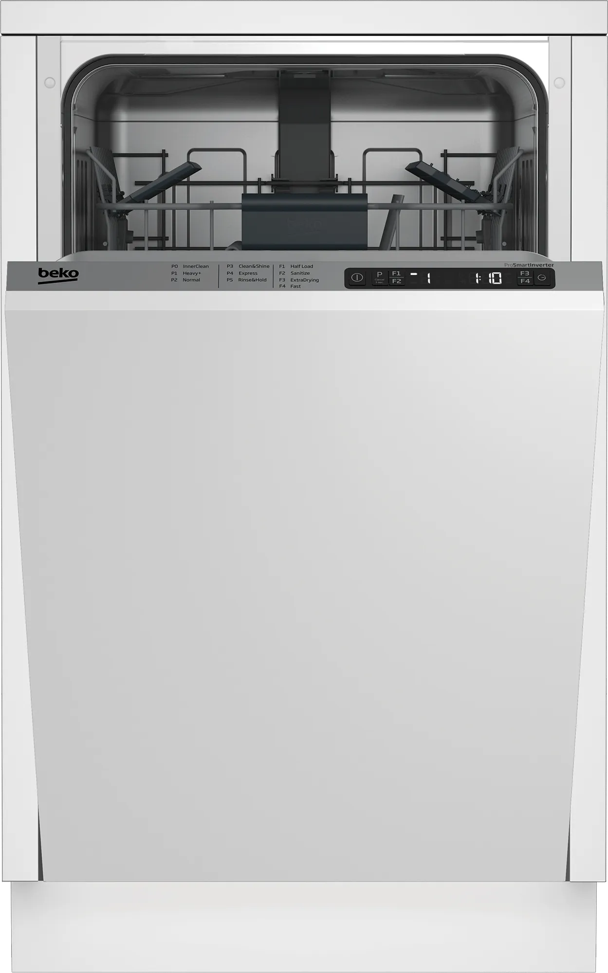 Beko DIS25842 Slim Size Dishwasher, 8 place settings, 48 dBa, Fully Integrated Panel Ready