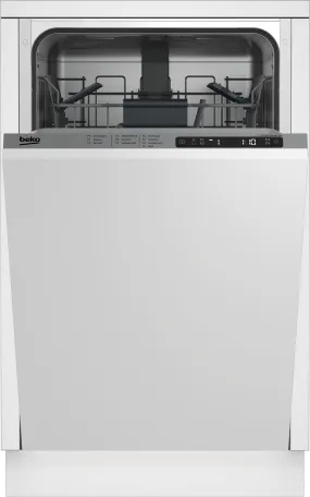 Beko DIS25842 Slim Size Dishwasher, 8 place settings, 48 dBa, Fully Integrated Panel Ready