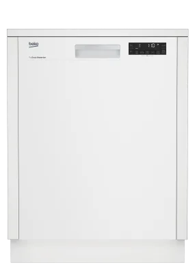 Beko DUT25401W Tall Tub White Dishwasher, 14 place settings, 48 dBa, Front Control