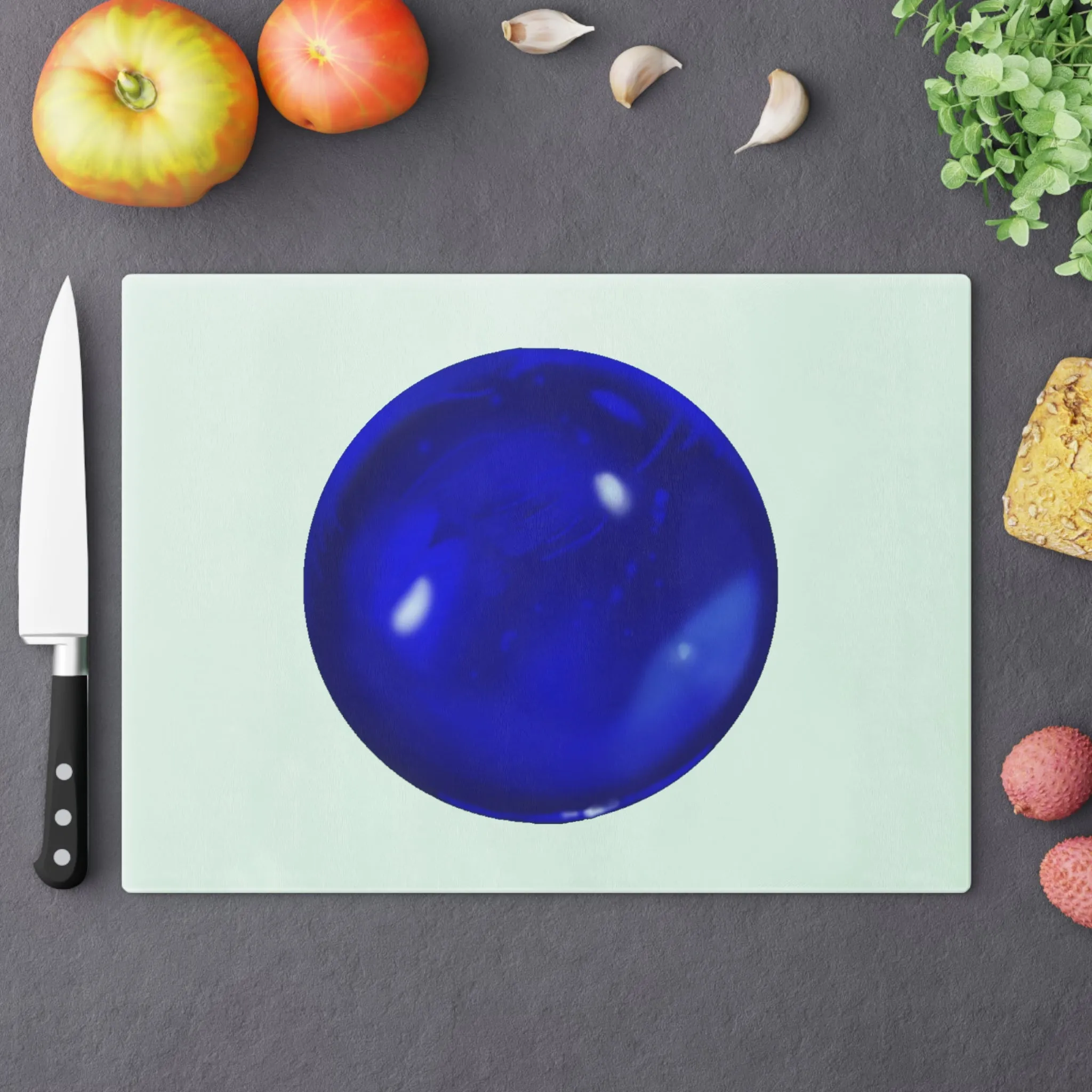 Blue Orb Cutting Board