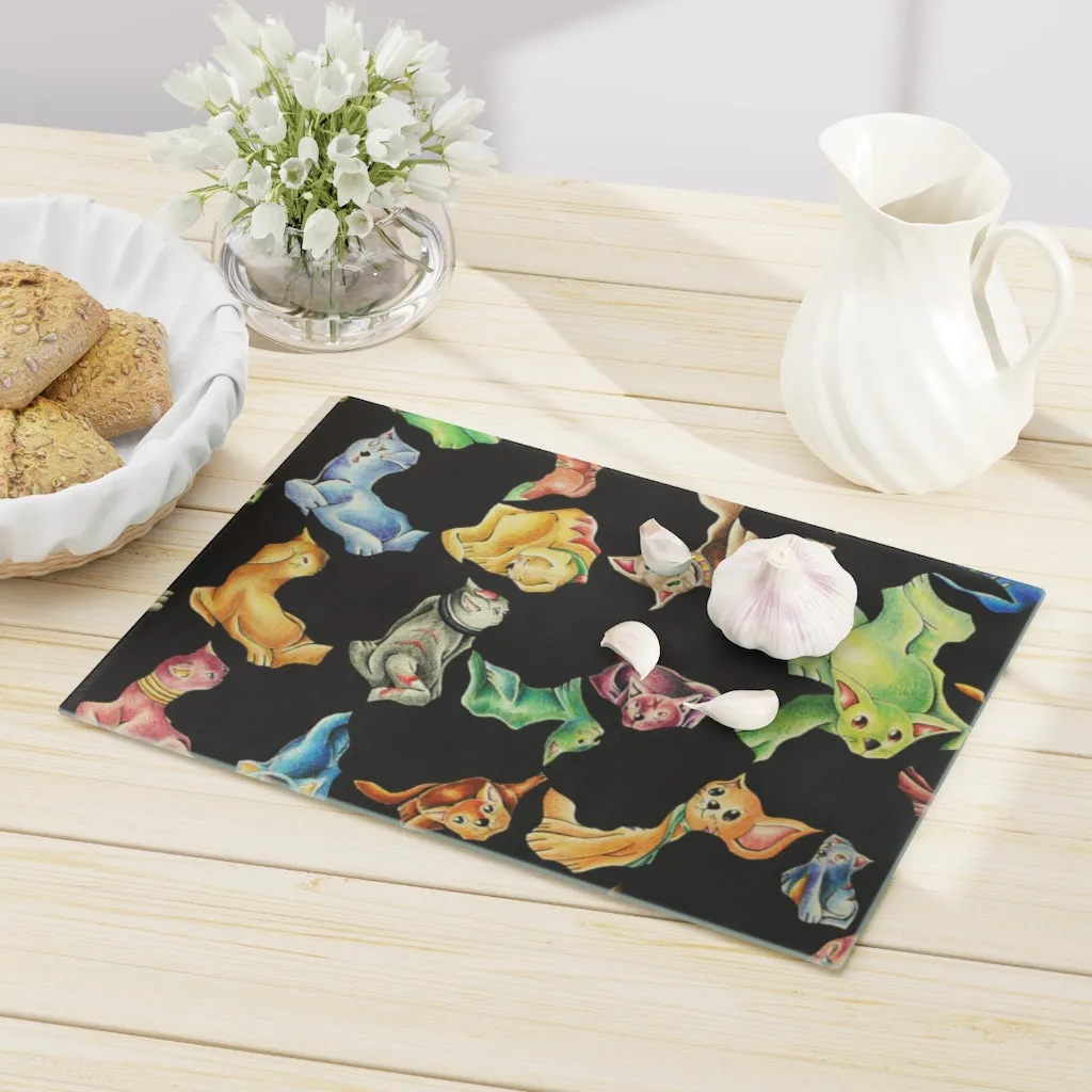 Cat Pattern Cutting Board