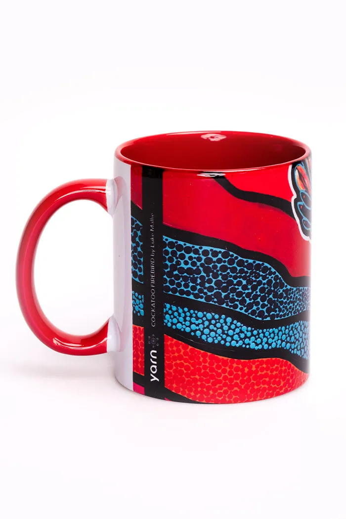 Cockatoo Firebird Ceramic Coffee Mug