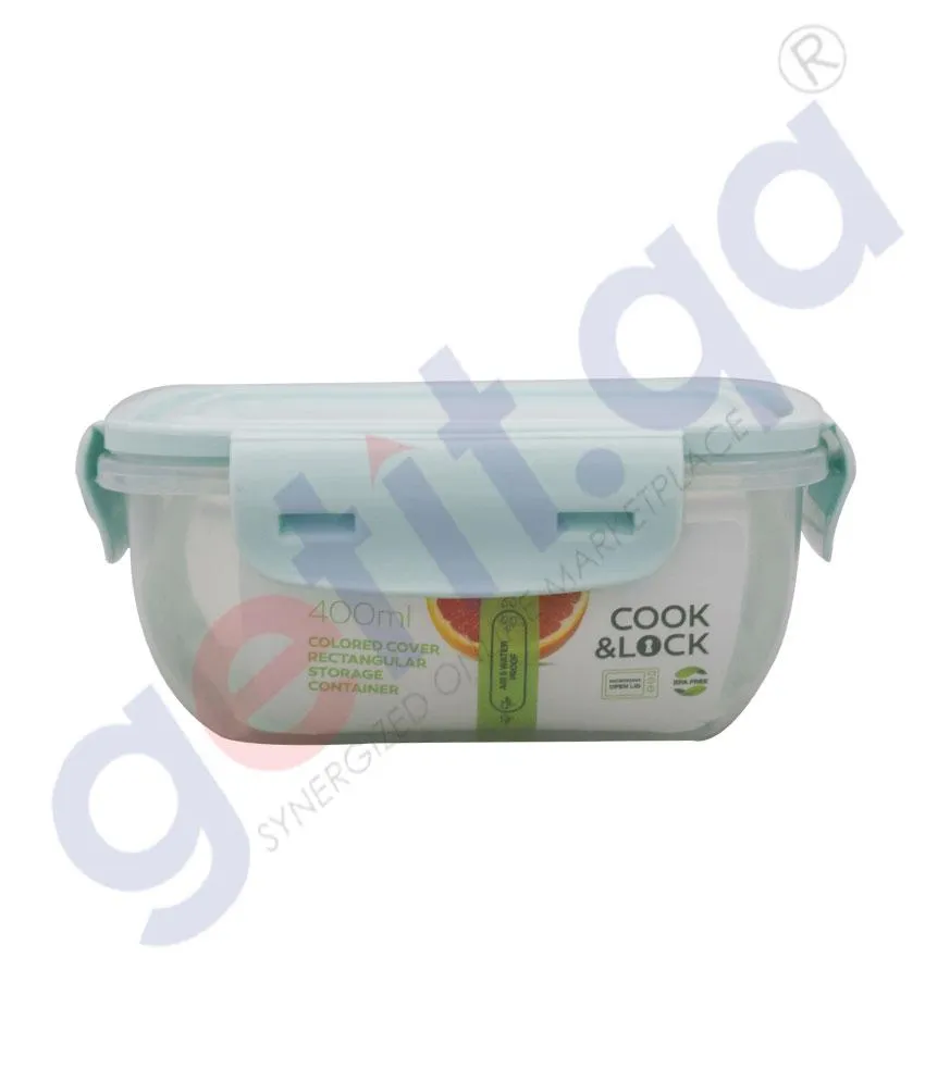 COOK & LOCK COLORED STORAGE CONTAINER 400 ML