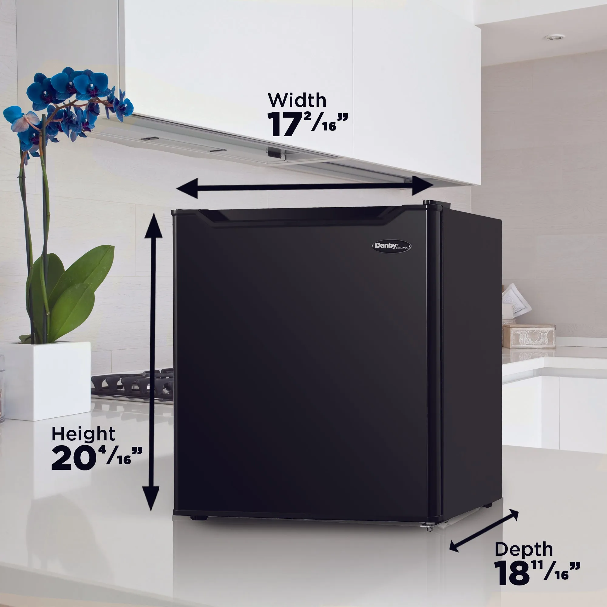 Danby DAR016B1BM 1.6 cu. ft. Compact Fridge in Black