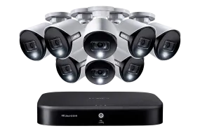 DEAL OF THE DAY! 8-channel Smart DVR System with Eight 2K (5MP) Deterrence Security Cameras