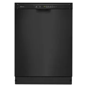 Dishwasher with Stainless Steel Interior - black