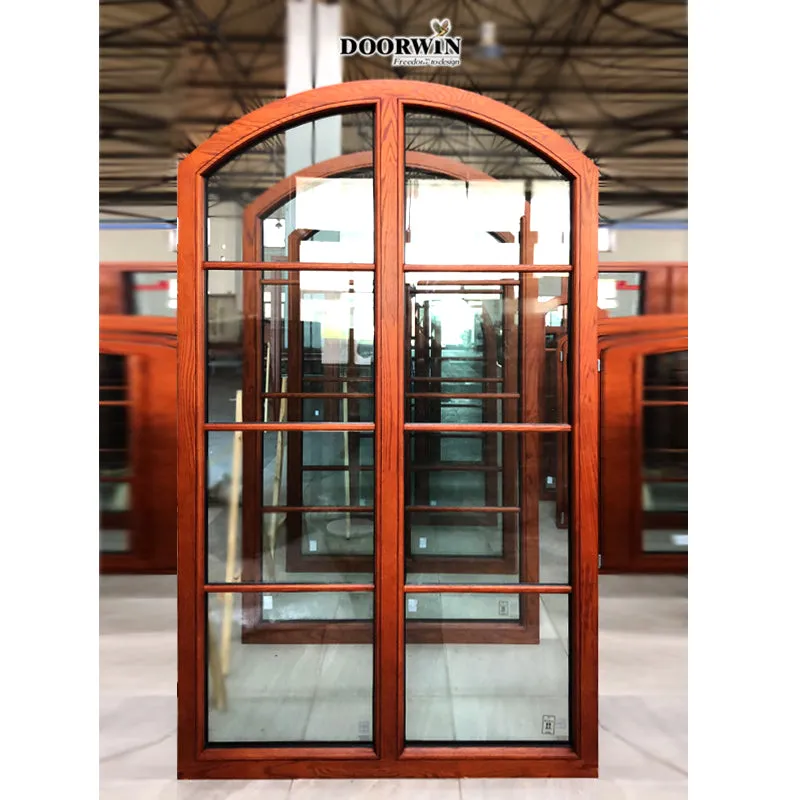 Doorwin 202110 Year Warranty Energy Efficient Hot New Products Cheapest Price High-End Custom Fitted Arched Interior French Doors