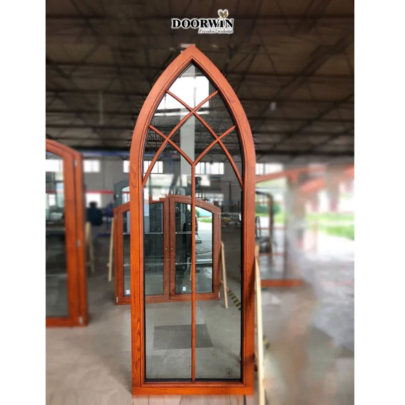 Doorwin 202110 Year Warranty Energy Efficient Hot New Products Cheapest Price High-End Custom Fitted Arched Interior French Doors