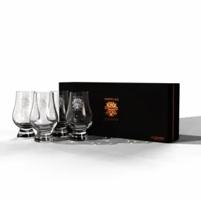 GLENCAIRN GLASS SET OF 4. WHISTLING STRAITS LOGO EXCLUSIVLEY.