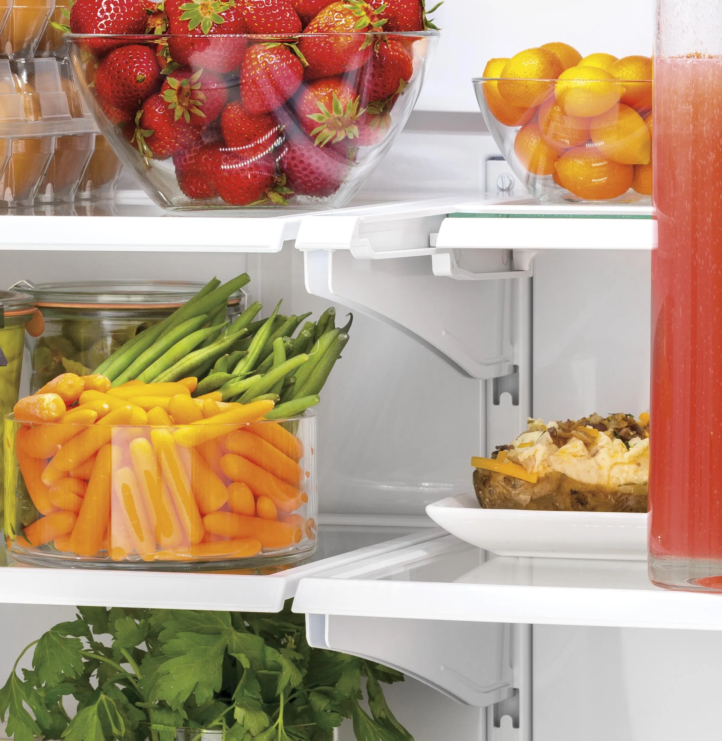 GWE19JMLES GE® ENERGY STAR® 18.6 Cu. Ft. Counter-Depth French-Door Refrigerator