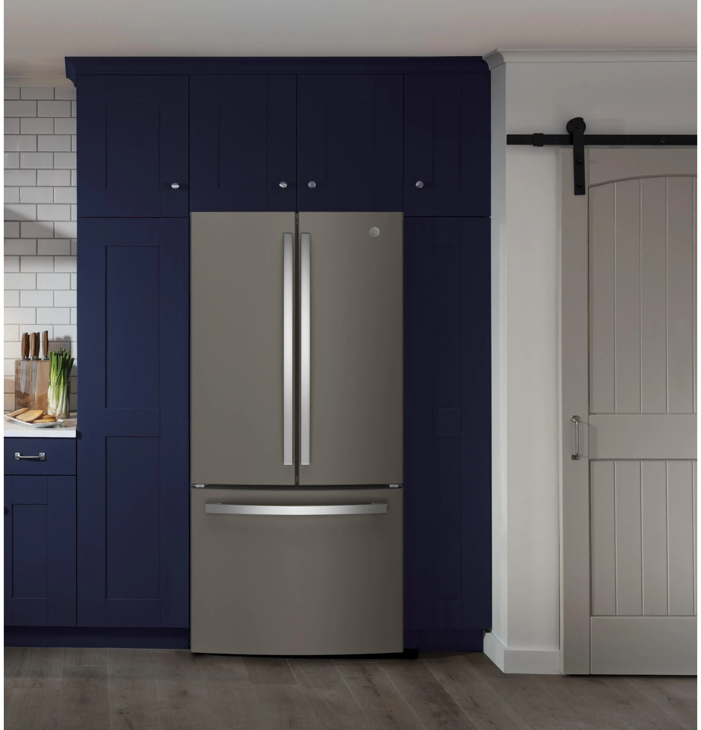 GWE19JMLES GE® ENERGY STAR® 18.6 Cu. Ft. Counter-Depth French-Door Refrigerator