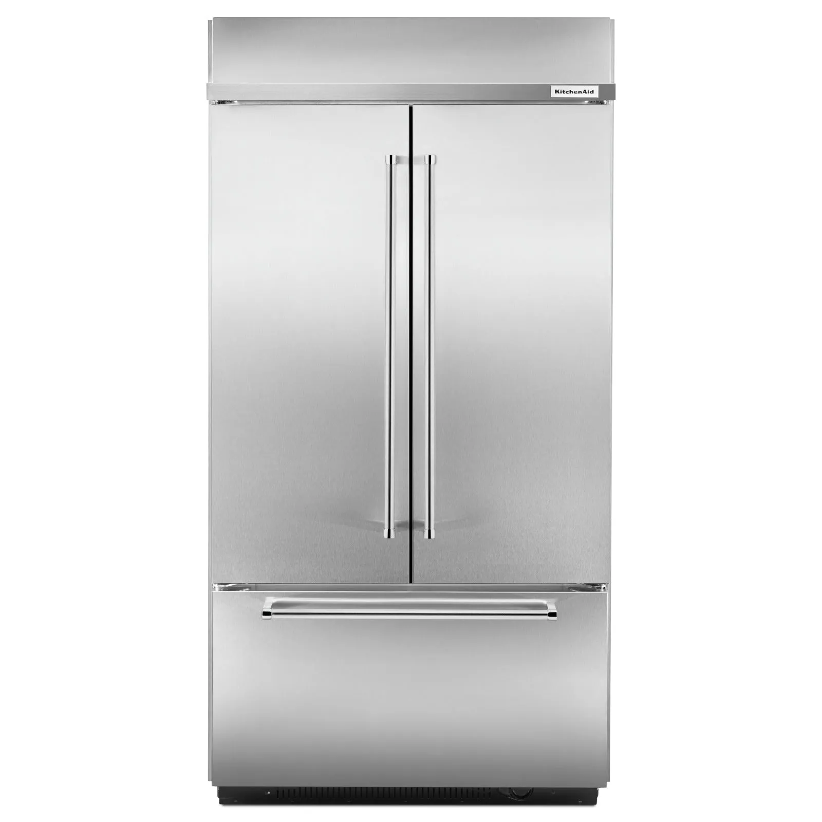 KitchenAid 24.2 Cu. Ft. 42 Inch Width Built-In Stainless French Door Refrigerator