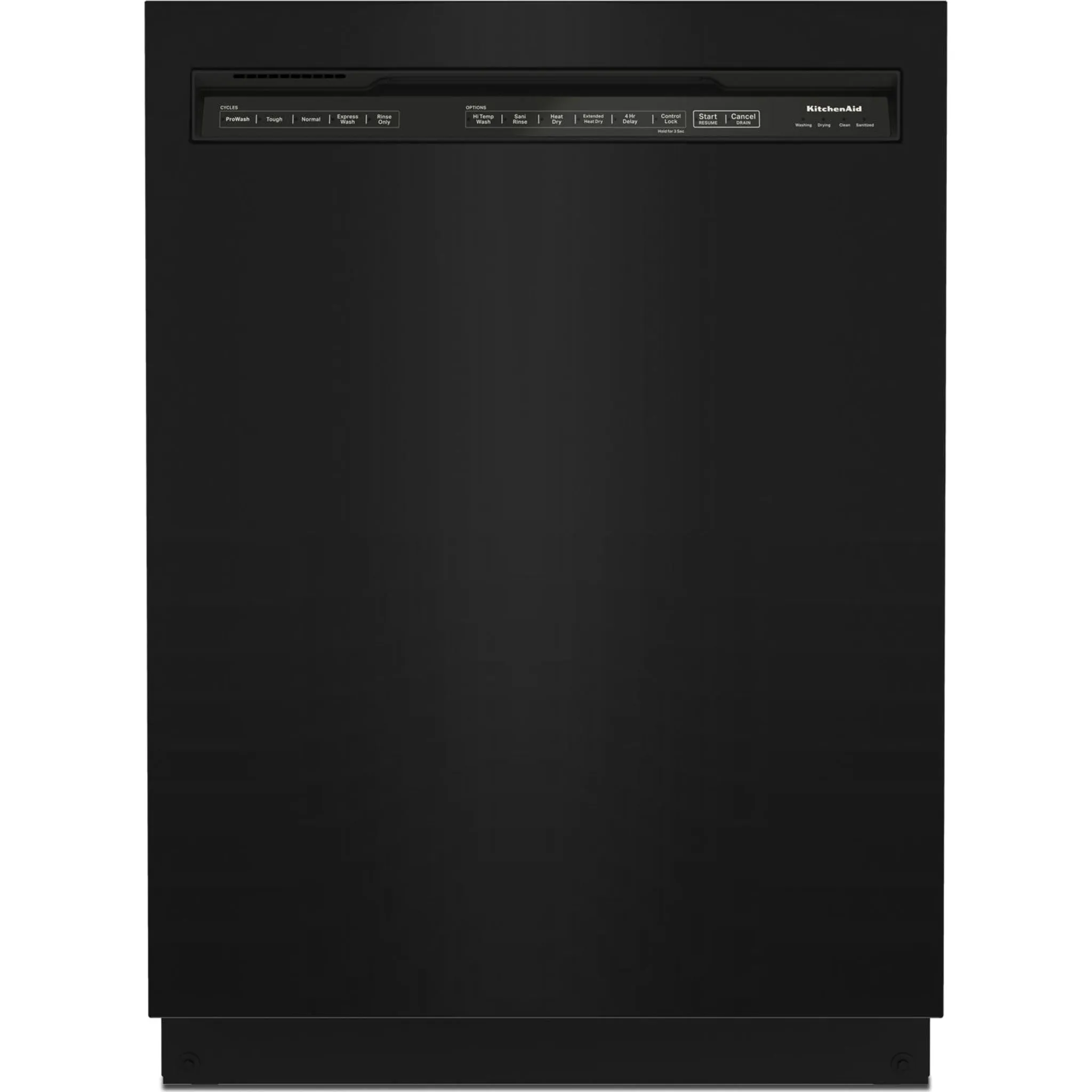 KitchenAid Dishwasher Stainless Steel Tub (KDFE204KBL) - Black