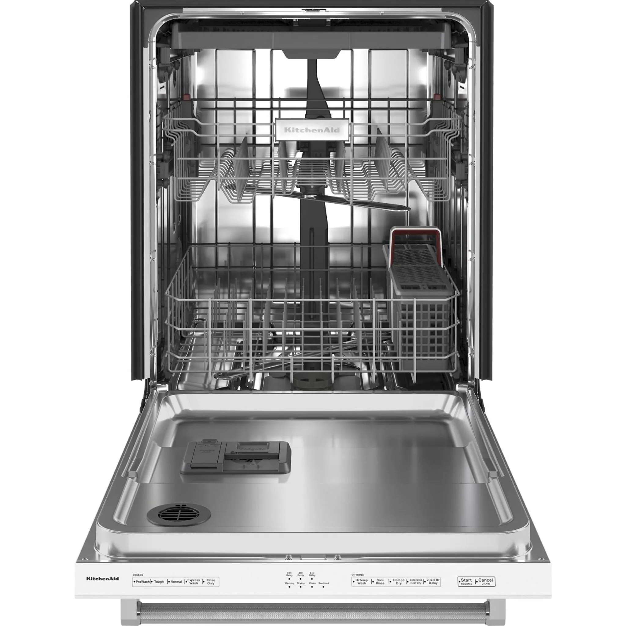 KitchenAid Dishwasher Stainless Steel Tub (KDTE204KWH) - White