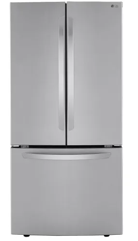 LG 33 in. W 25 cu. ft. French Door Refrigerator with Filtered Ice Maker in PrintProof Stainless Steel (LRFCS2503S)