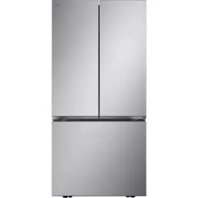 LG LF25S6200V 25.1 cu. ft. 33 in. Freestanding Refrigerator in Platinum Silver