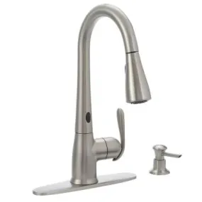 Moen Haysfield Single-Handle Pull-Down Sprayer Kitchen Faucet with MotionSense in Spot Resist Stainless