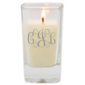 Personalized Glass Votive Candle