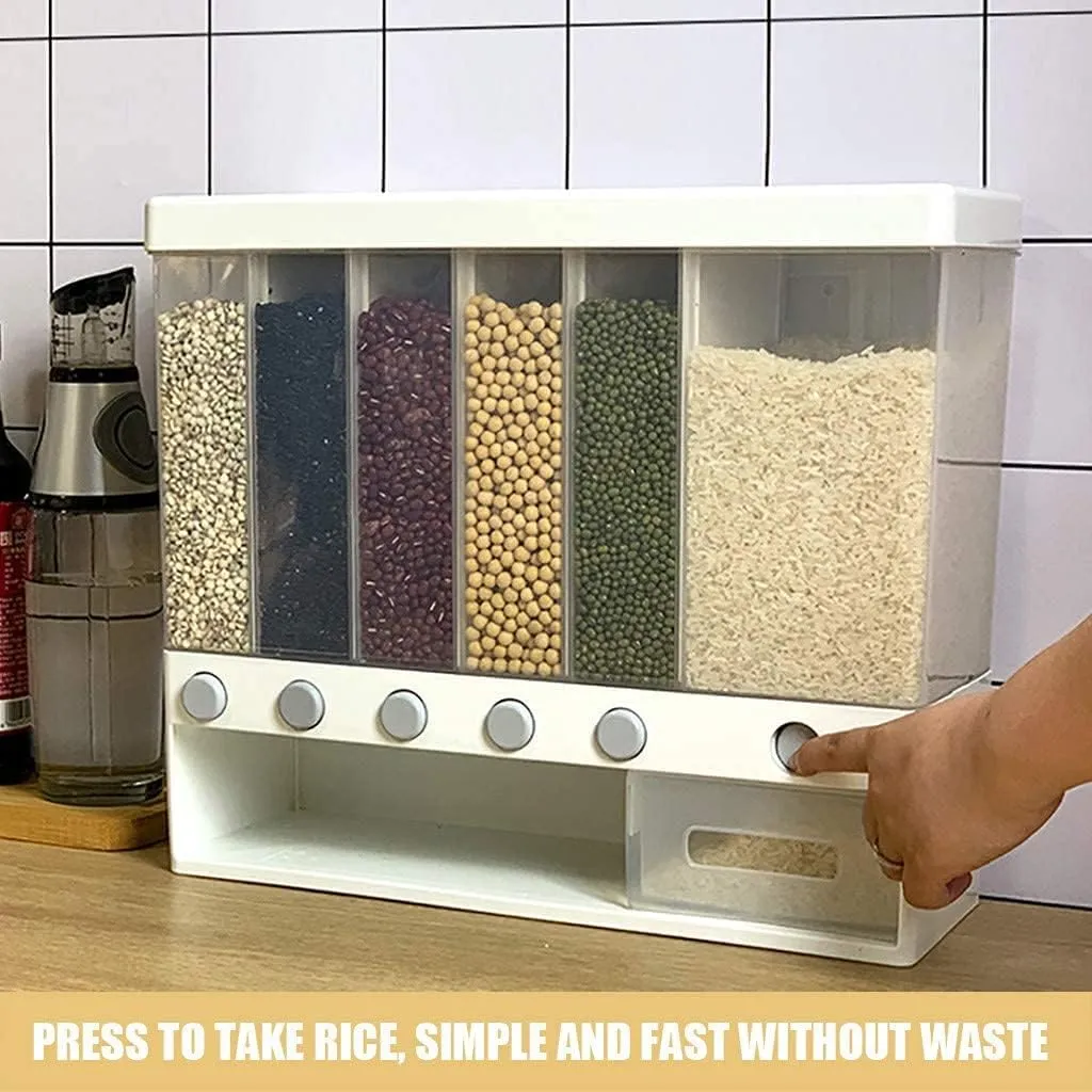 Rice Dispenser Food Storage Box Container