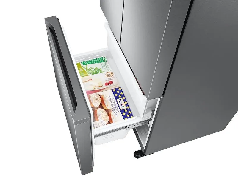 Samsung RF18A5101S9 18 cu. ft. Smart Counter Depth 3-Door French Door Refrigerator in Stainless Look