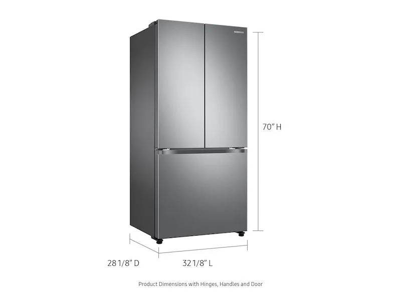 Samsung RF18A5101S9 18 cu. ft. Smart Counter Depth 3-Door French Door Refrigerator in Stainless Look