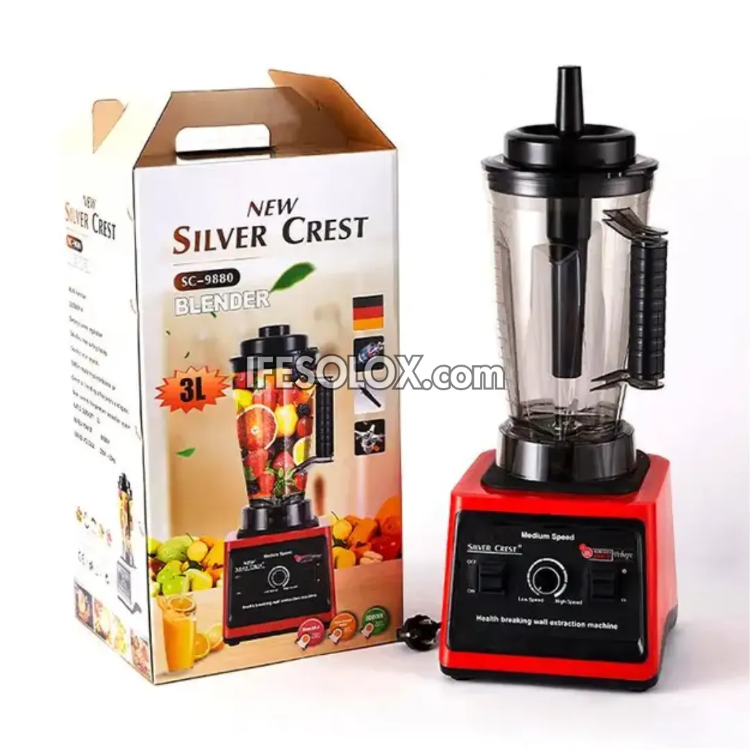 Silver Crest SC-9880 3Liters 8,000Watts High-speed Multipurpose Power Blender - Brand New